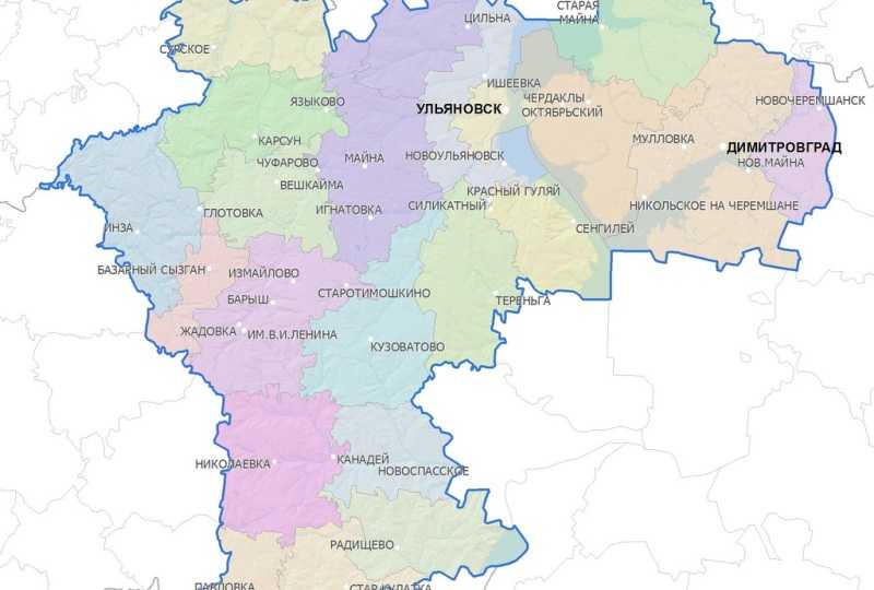 Карта ульяновска на русском языке — туристер.ру