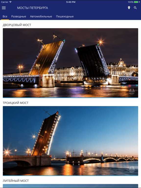 Мосты санкт-петербурга — фото с названием и описанием