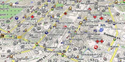 Карта стерлитамака подробно с улицами, домами и районами