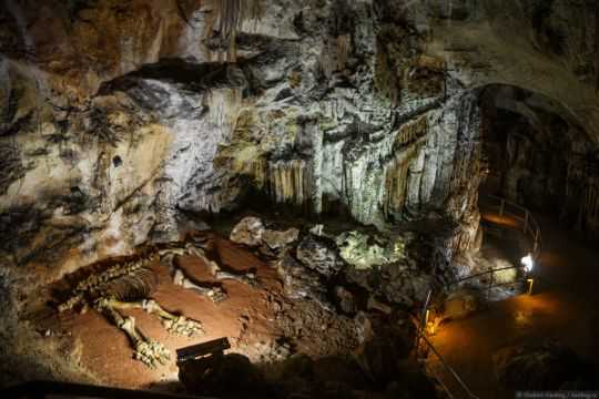Пещера Эмине-Баир-Хосар расположена в Крыму. Она известна тем, что здесь был найден скелет мамонтёнка. Пещера была обнаружена в начале XVIII столетия. Ее длина составляет почти 1,5 км. Эмине-Баир-Хосар переводится как «Колодец на склоне возле дуба», но се