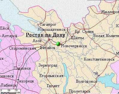 Где находится новочеркасск - город, на карте россии, в какой области