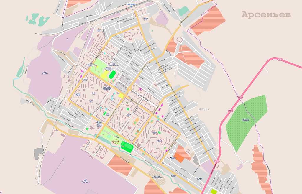 Уссурийск на карте россии с улицами и домами