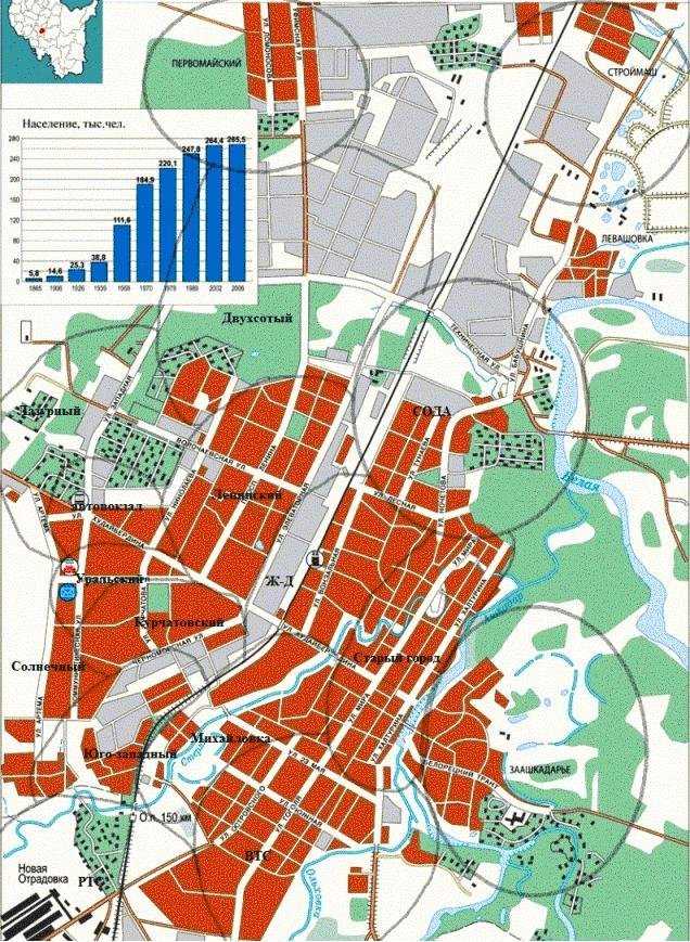 Стерлитамак на карте россии с улицами и домами