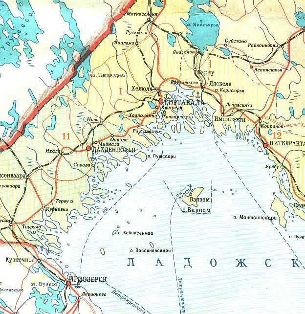 Подробная карта Питкяранты на русском языке с отмеченными достопримечательностями города. Питкяранта со спутника