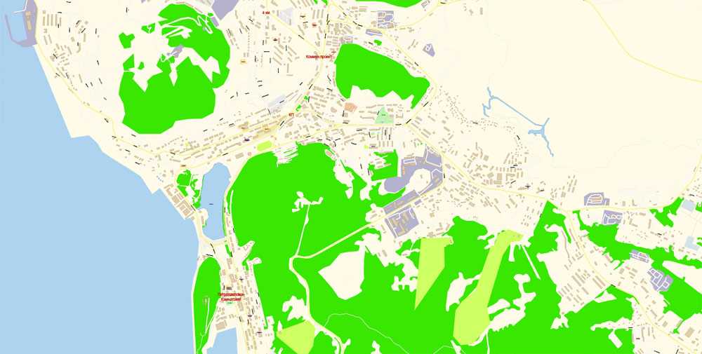 Петропавловск-камчатский на карте россии с улицами и домами