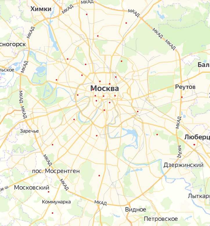 Город москва на карте