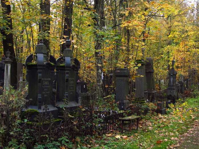 Могилы знаменитостей на волковском кладбище