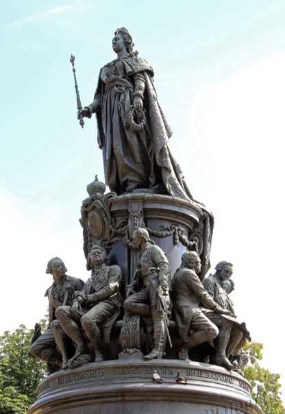 Площадь островского и памятник екатерине ii в санкт-петербурге