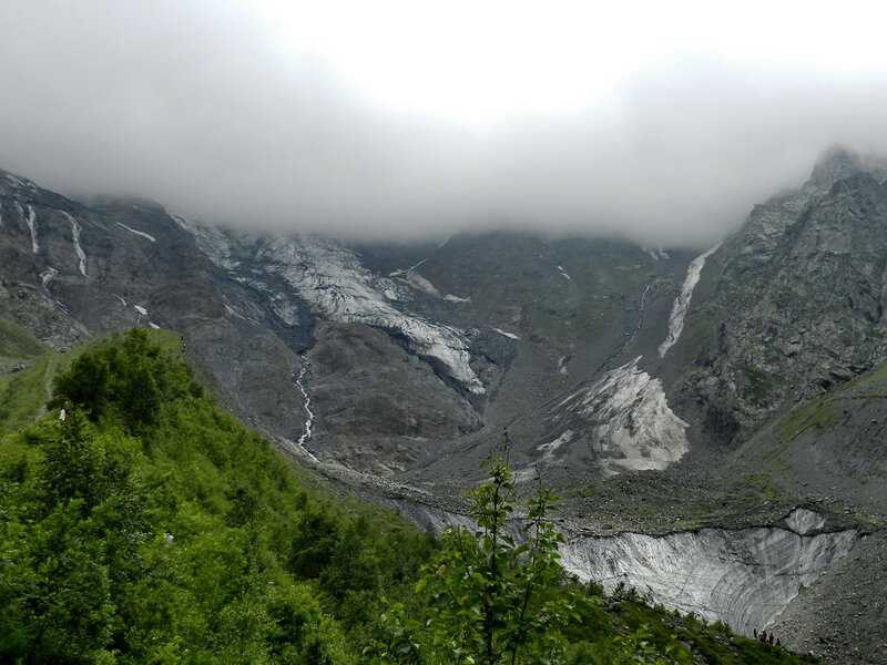 Цейское ущелье, сказский ледник, водопады, северная осетия