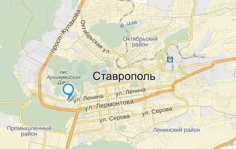 Карта ставрополя с улицами и домами подробная