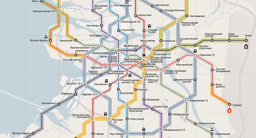 Схема развития метро санкт петербурга до 2030