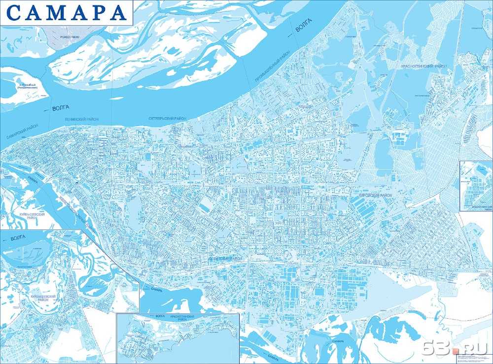 Город  самара на карте россии