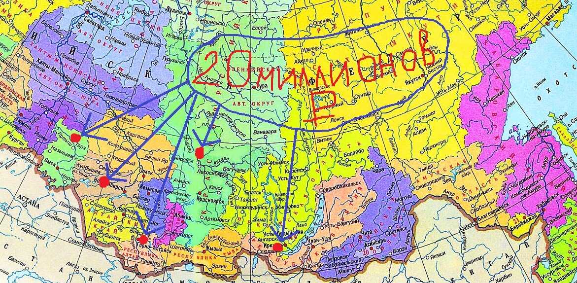 География россии. где находится сибирь