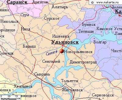 Карта ульяновска