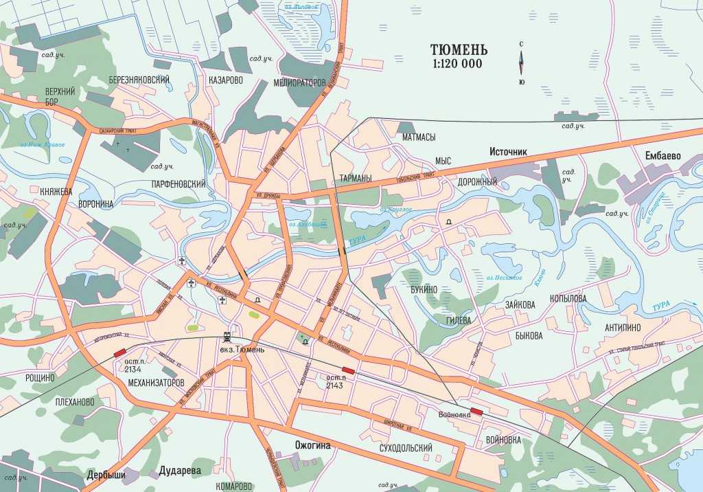 Тюмень на карте россии с улицами и домами