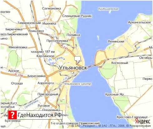 Карта ульяновска подробно с улицами, домами и районами
