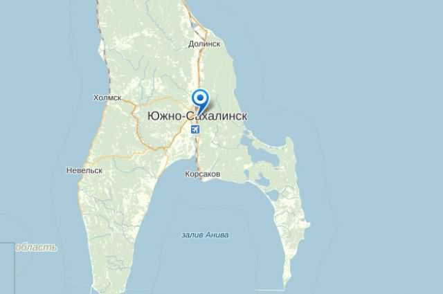 Южно-сахалинск на карте россии с улицами и домами