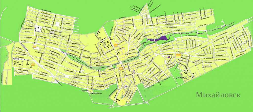 Карта ставрополя с улицами и домами подробная
