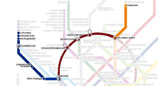 Казанский вокзал метро схема