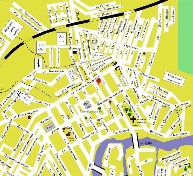 Карта рославля подробная с улицами, номерами домов, районами. схема и спутник онлайн