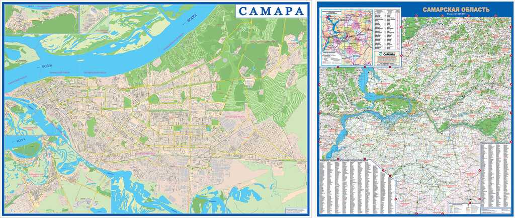 Карта самары, россия