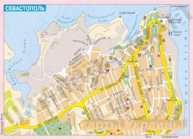 Карта севастополя подробная с улицами, номерами домов и инфраструктурой