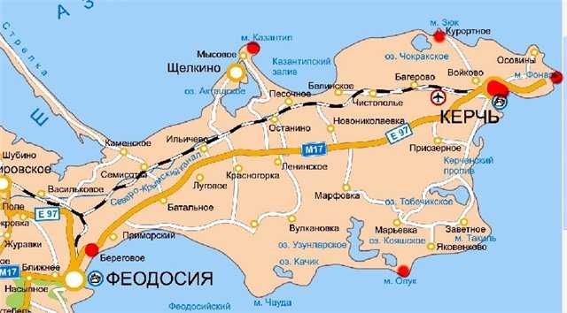Карты щелкино (россия). подробная карта щелкино на русском языке с отелями и достопримечательностями