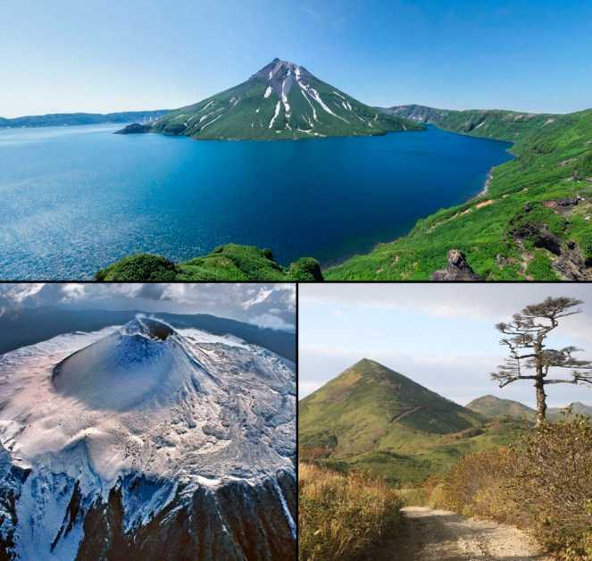 Вулкан Тятя – самый высокий действующий вулкан и символ российского острова Кунашир. Он поднимается на высоту 1819 м и имеет диаметр кратера более километра. Коренные жители Большой Курильской гряды – айны называли вулкан «Чача-Нупури», что значит «отец-г