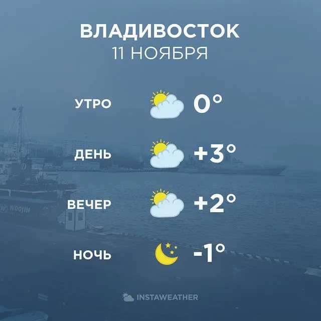 Погода во владивостоке на неделю (приморский край, го владивостокский)