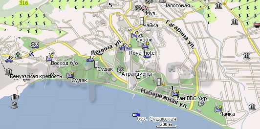 Судак город, крым республика подробная спутниковая карта онлайн яндекс гугл с городами, деревнями, маршрутами и дорогами 2021