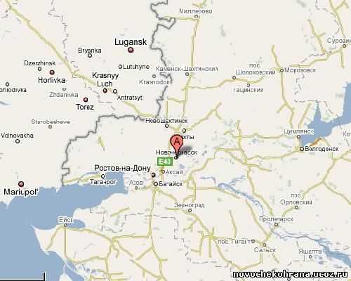 Где находится новочеркасск. расположение новочеркасска (ростовская область - россия) на подробной карте.