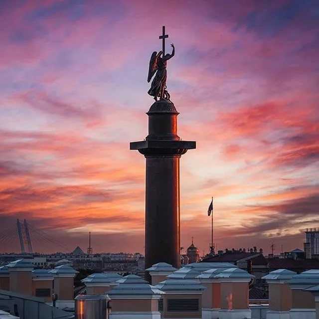 Фото александрийской колонны в санкт петербурге