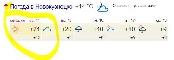 Погода в новокузнецке на неделю (кемеровская область, го новокузнецк)