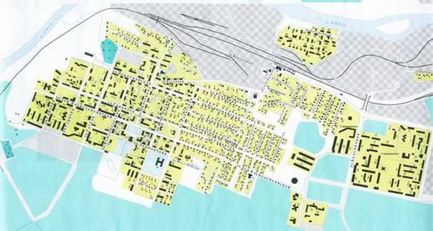Карта воркуты подробно с улицами, домами и районами