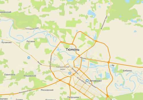 Карта тюмени подробно с улицами, домами и районами