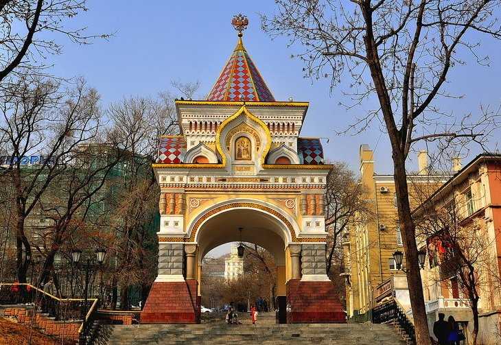 Триумфальная арка цесаревича николая во владивостоке