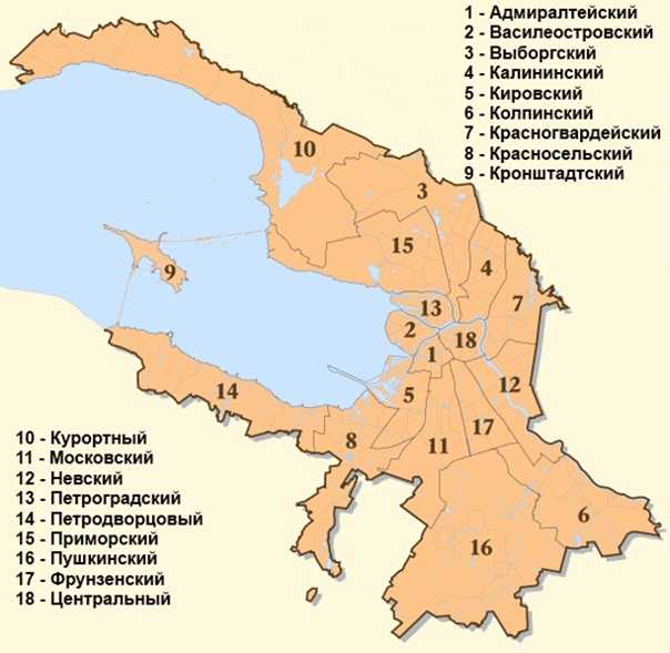 Карта санкт-петербурга подробно с улицами, домами и районами